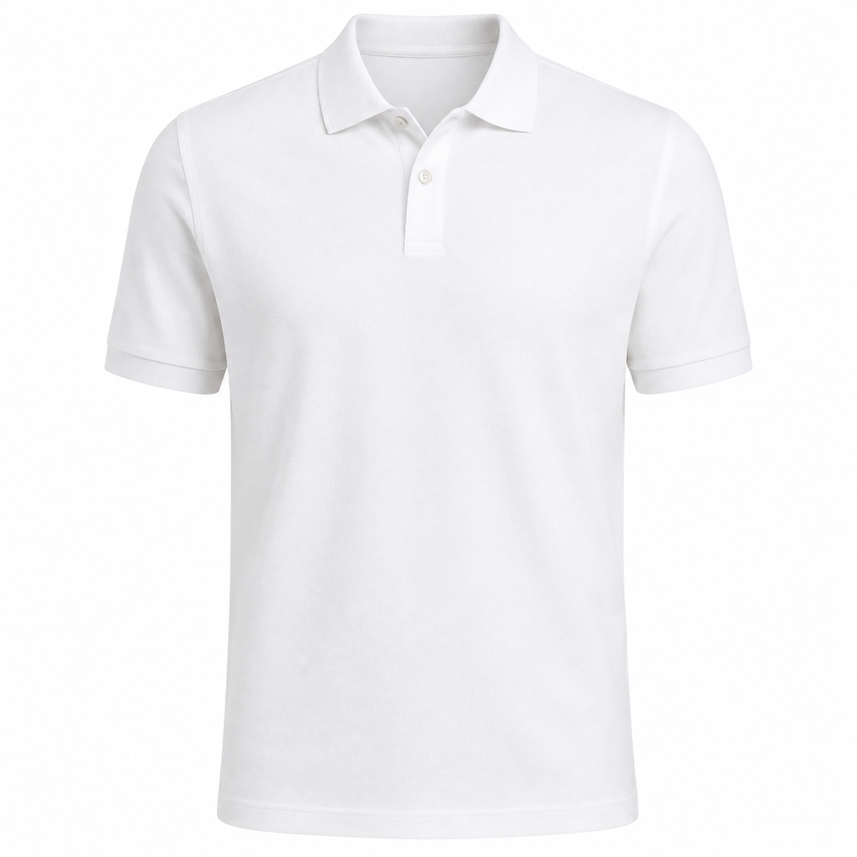 White Cotton Piqué Polo Shirt | Chlorry Hurry