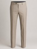 Beige Tailored Tactel Trousers | Chlorry Hurry
